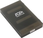 Внешний модуль AgeStar 3UBCP1-6G 2.5"SATA HDD/SSD, пластик, черный, безвинтовая конструкция USB3.0