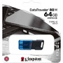 Память USB 3.2/USB Type C 64 GB Kingston DataTraveler 80 M, черный (DT80M/64GB)